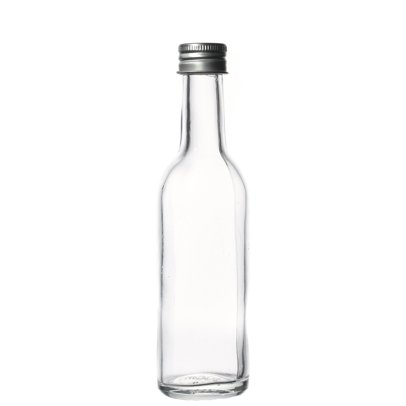Transparent 100ml Portable Liquor Bottle Glass with Neck 