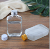 High End Spirits Bottles Glass Material Flat Small Wine Bottles 100ml