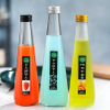 300ml Beverage Glass Bottles Drinking Juice Milk Bottle with Lids