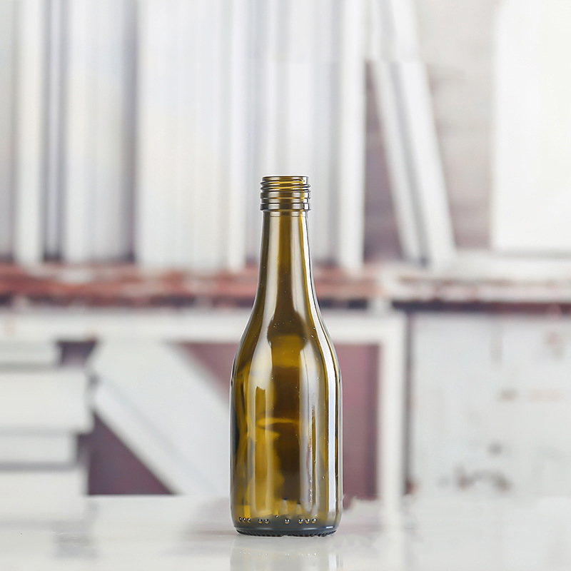 Empty 187ml Glass Burgundy Wine Bottles Beverage Packaging