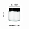 KDG Cosmetic Glass Jar Packaging 6ml 10ml 20ml 70ml Custom Empty Glass Cream Cosmetic Jars
