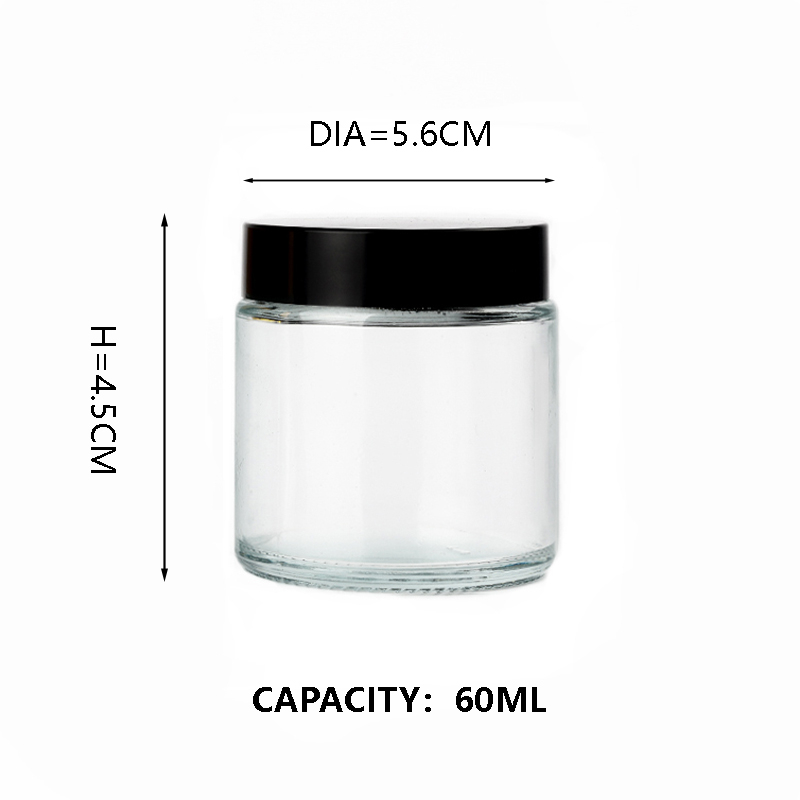 KDG Cosmetic Glass Jar Packaging 6ml 10ml 20ml 70ml Custom Empty Glass Cream Cosmetic Jars