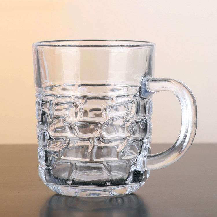 Pattern Design 8oz Glass Coffee Mugs Beverage Juice Milk Cups