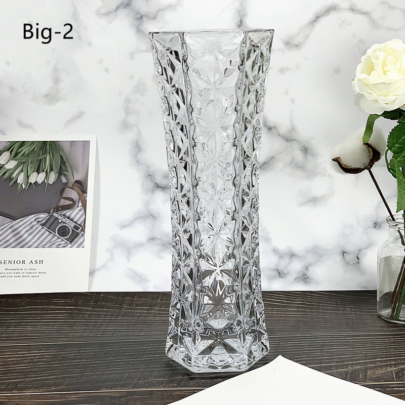 Customized Big Vase Nordic Clear Glass Vase For Christmas Decoration