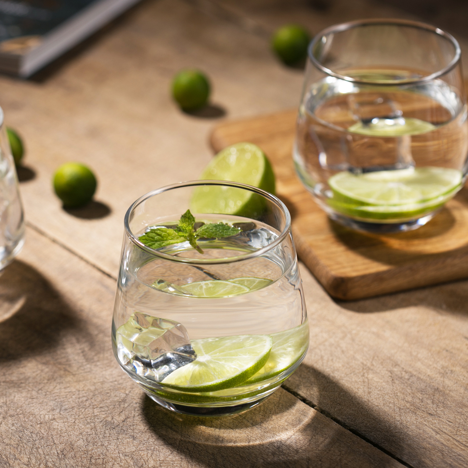 KDG Colorful New Design 370ml 390ml Glass Water Cups