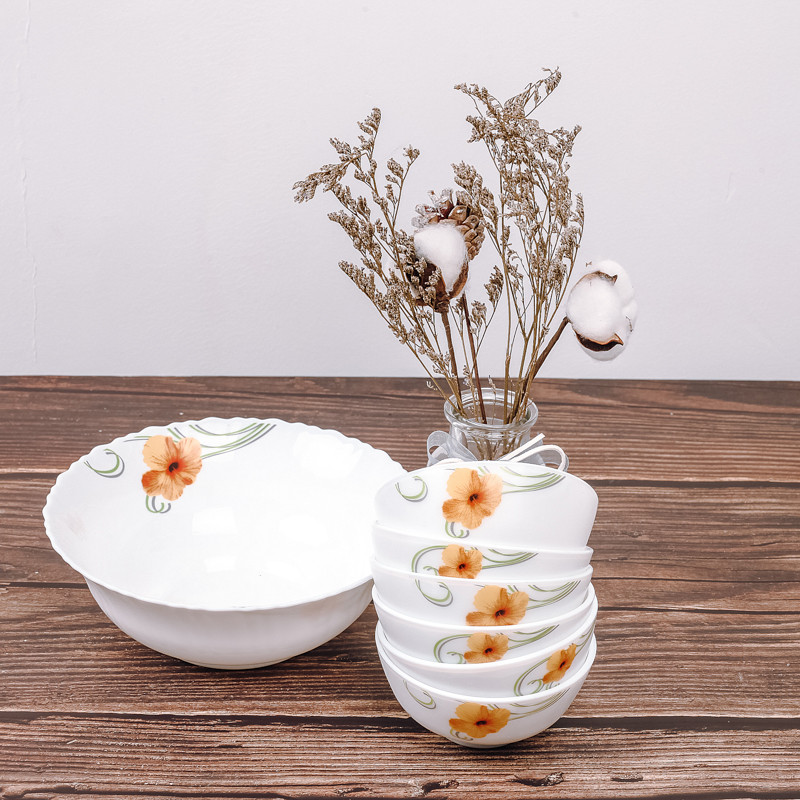 Nordic Ceramic Round Food Bowl Suit Restaurant Use