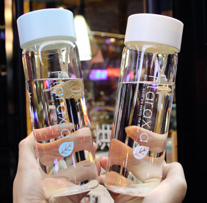 Takeaway 500ml Glass Drinking Bottles For Children