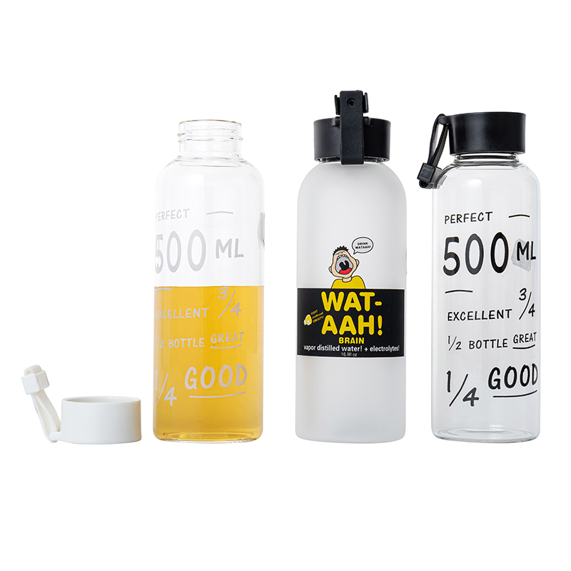 High Borosilicate 500ml Beverage Glass Bottles