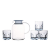 Clear Water Kettle Series Tea Packaging Family Use Glass Cup Sets