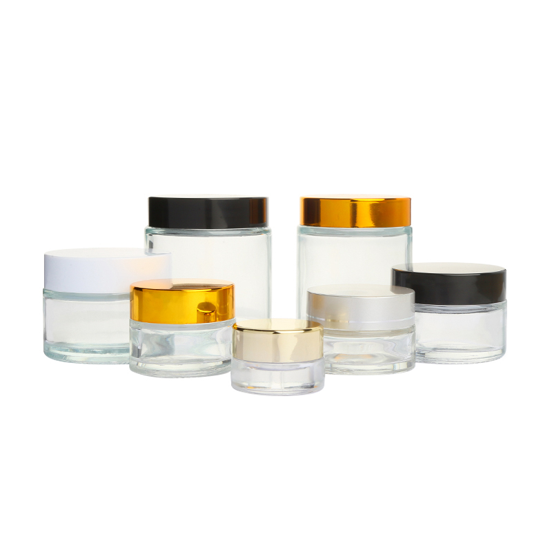 KDG Cosmetic Glass Jar Packaging 6ml 10ml 20ml 70ml Custom Empty Glass Cream Cosmetic Jars