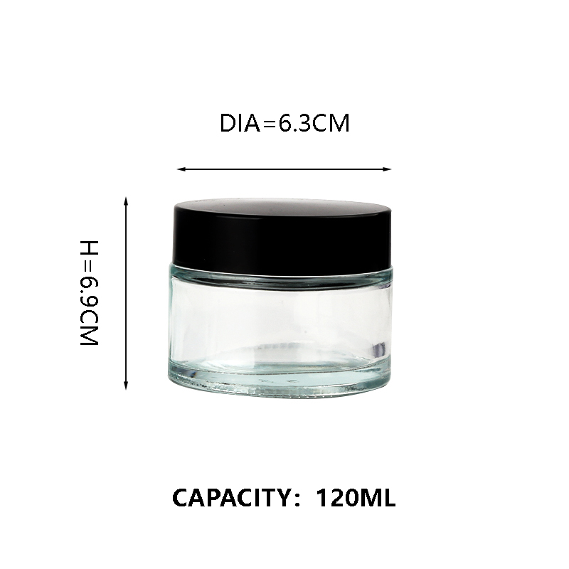 KDG Cosmetic Glass Jar Packaging 6ml 10ml 20ml 70ml Custom Empty Glass Cream Cosmetic Jars