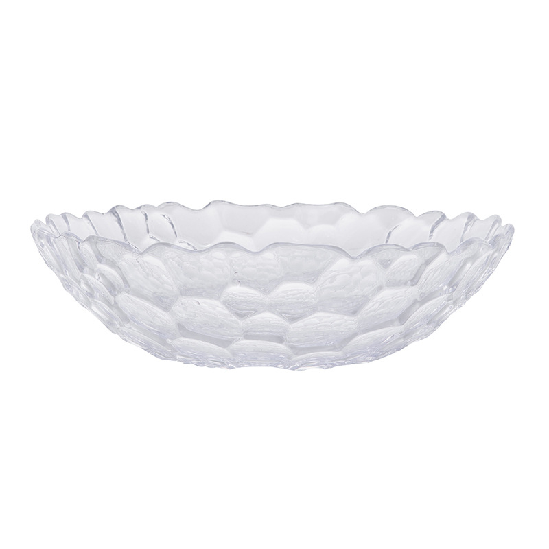 9inch Round Glass Fruit Dishes Candy Plates Home Decoration