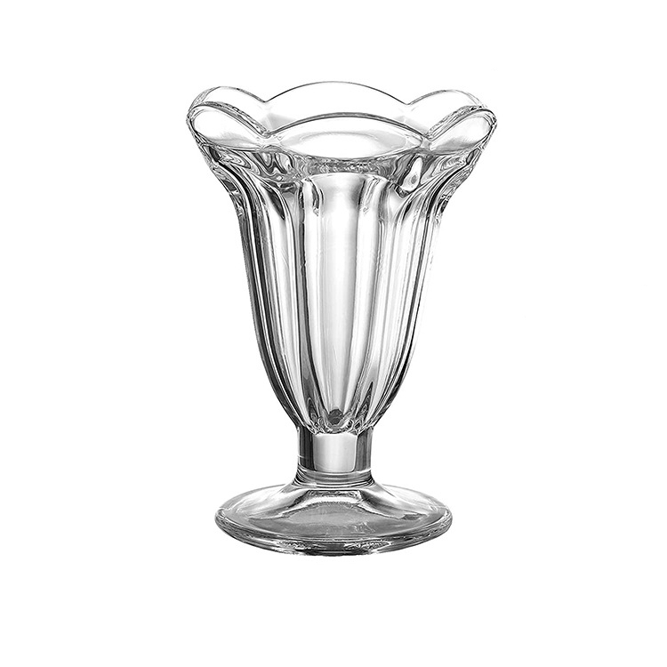 Nordic 6oz Glass Mugs For Ice Cream Juice Milk Restaurant Use