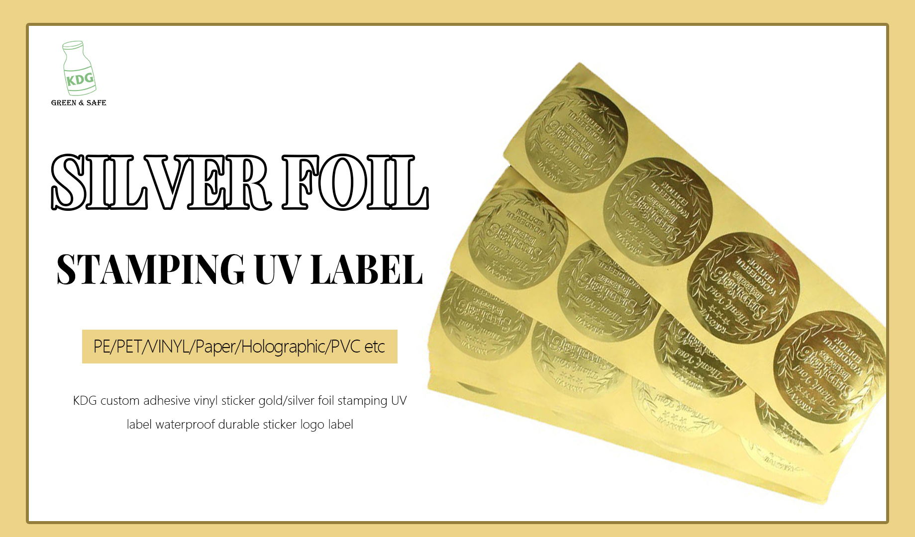 The luxurious charm of hot stamping stickers