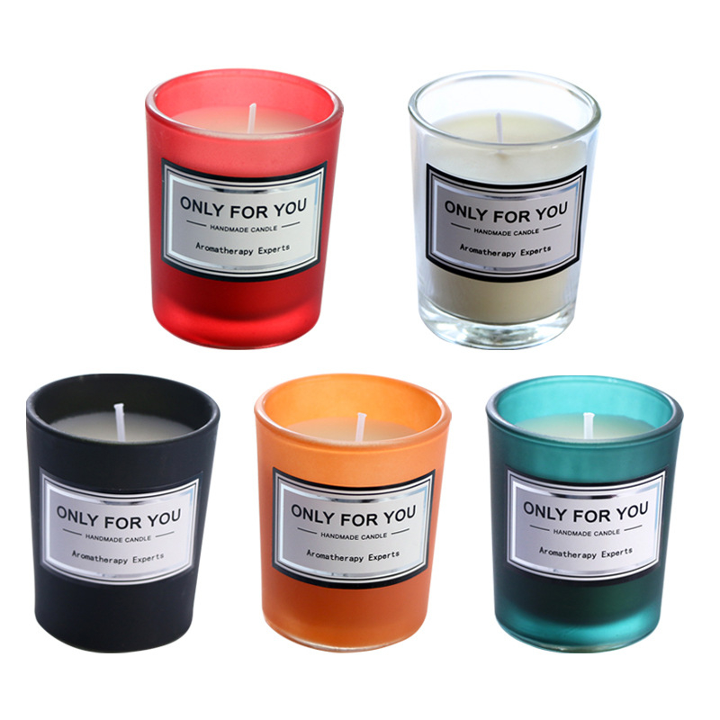 Colorful Handmade Natural Soy Wax Scented Candles Home Decoration