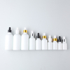 White Color Custom Printing Glass Dropper Bottles For Cosmetic 