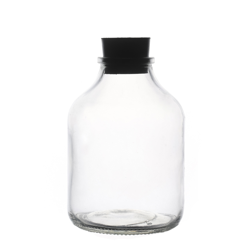 650ml Clear Glass Ampere Bottle for Green Plant Flower Seed 