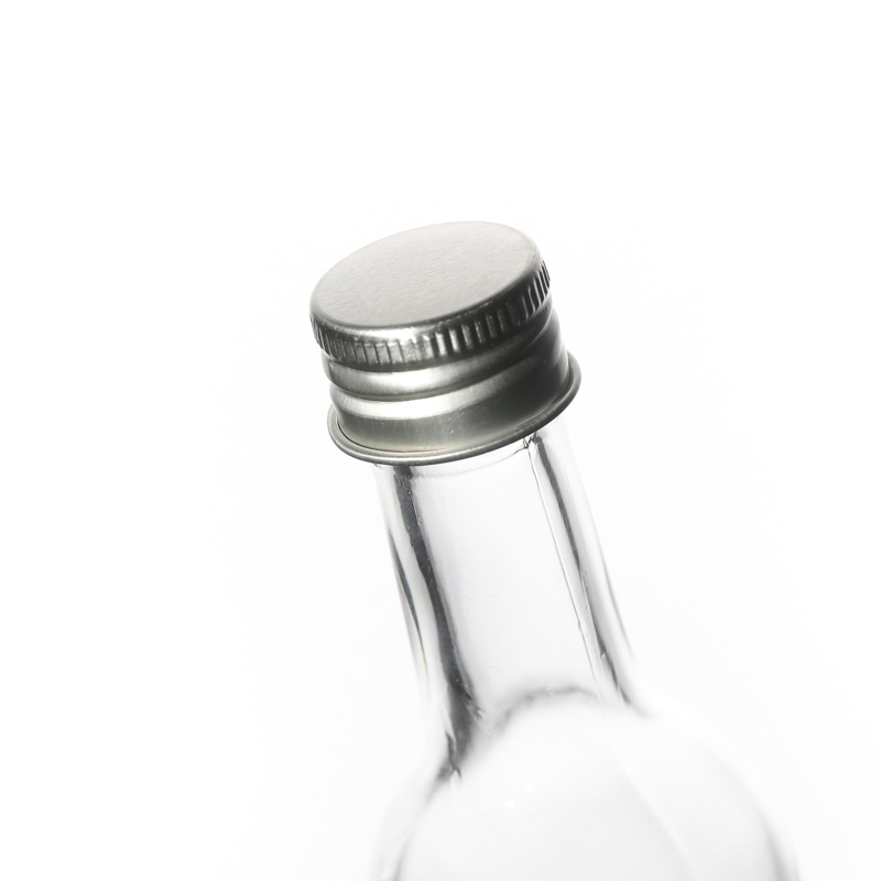 Transparent 100ml Portable Liquor Bottle Glass with Neck 