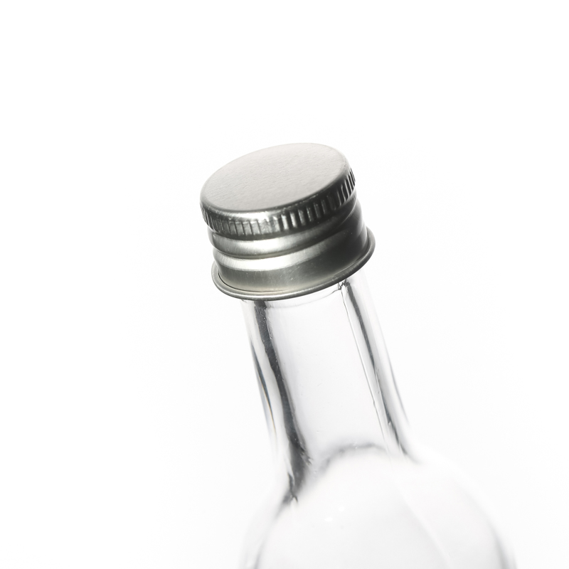 Transparent 100ml Portable Liquor Bottle Glass with Neck 