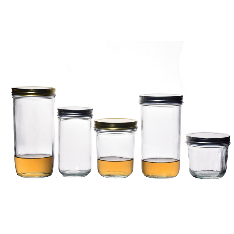 KDG Glassware Glass Simple Caviar Jars Food Glass Jar