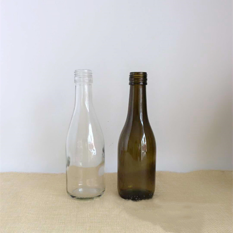 Empty 187ml Glass Burgundy Wine Bottles Beverage Packaging