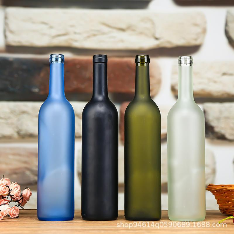 750ml Glass Bordeaux Glass Wine Bottles with Cork Lids
