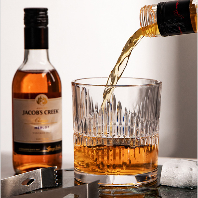 Glass Liquor Cups 340ml Hot Sale For Brandy Vodka