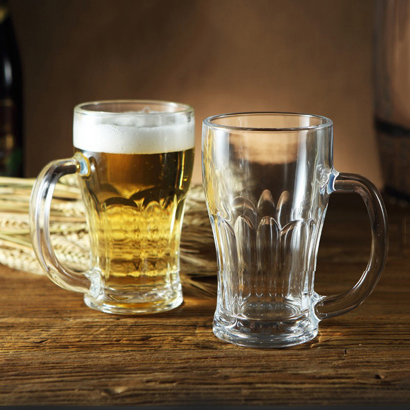 New Style Crystal 420ml 500ml Glass Beer Cups Wholesale