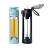 High Borosilicate 450ml Drinking Bottles with Reusable Straws