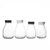 Glass Empty 350ml Milk Bottles Juice Bottles Hot Sale With Plastic Lids
