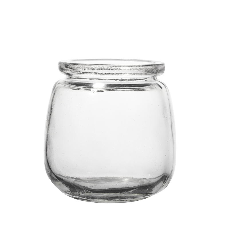 Factory Hot Sale 100ml 200ml 300ml Round Glass Pudding Yogurt Jars 