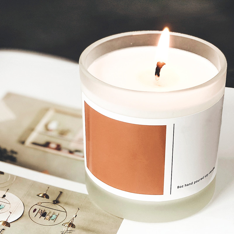 Customized Cylinder Aromatherapy Handmade Soy Wax Candles