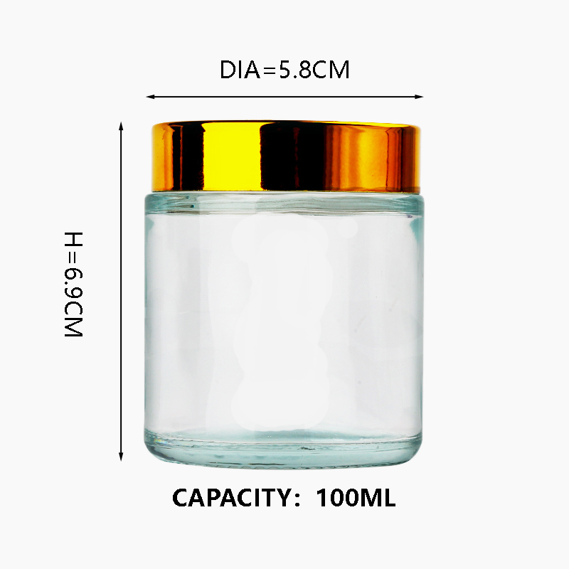 KDG Cosmetic Glass Jar Packaging 6ml 10ml 20ml 70ml Custom Empty Glass Cream Cosmetic Jars