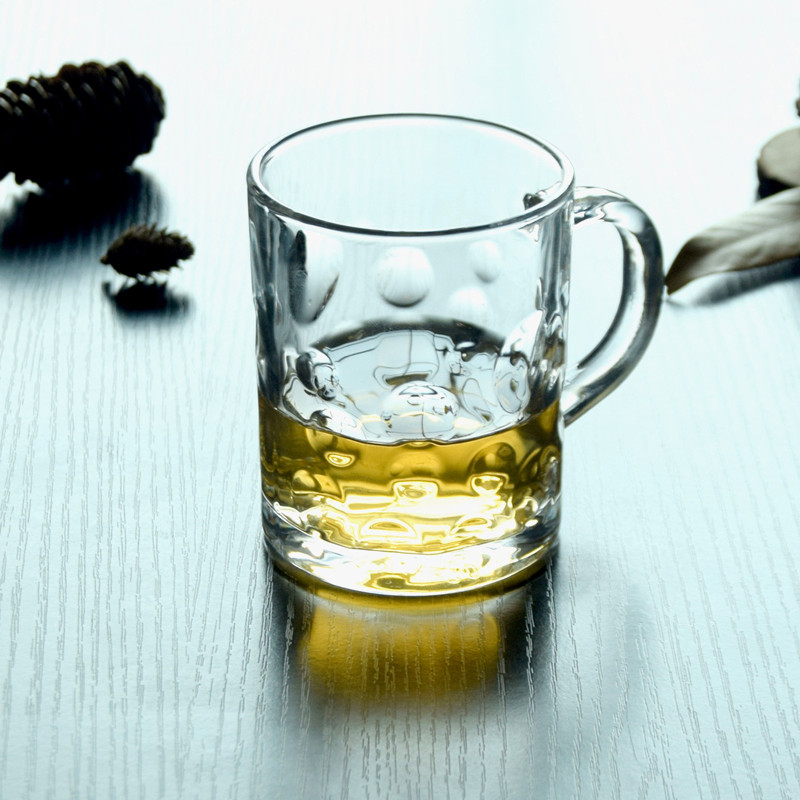 Customized 8oz Glass Water Beverage Milk Coffee Mugs Wholesale