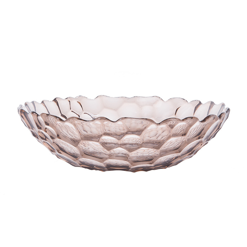 9inch Round Glass Fruit Dishes Candy Plates Home Decoration