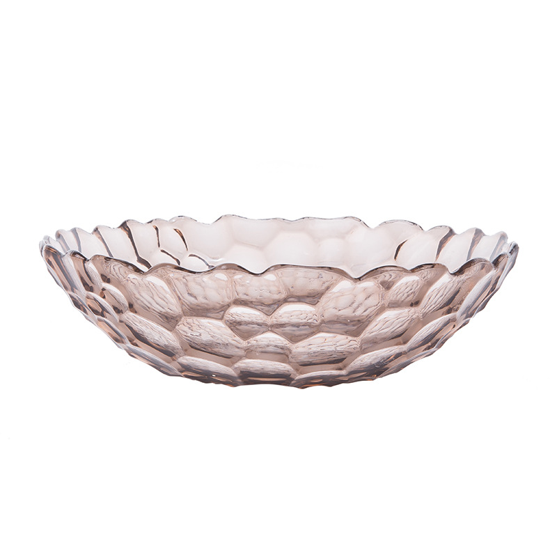 9inch Round Glass Fruit Dishes Candy Plates Home Decoration