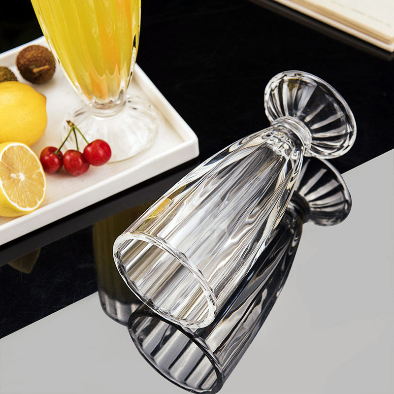 Durable High Quality 400ml Glass Milk Juice Cups For Restaurant