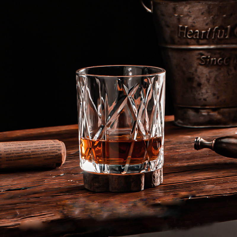 Crystal Glass Whisky Cups 340ml in Luxury Design