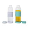 600ml Empty Glass Milk Bottles with Silicone Holder