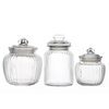 High Quatity 550ml Round Pumpkin Glass Food Storage Pickles Jars with Lids