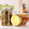 Flint Cylinder Glass Jar 500ml with Screw Lids For Food Storage Jam