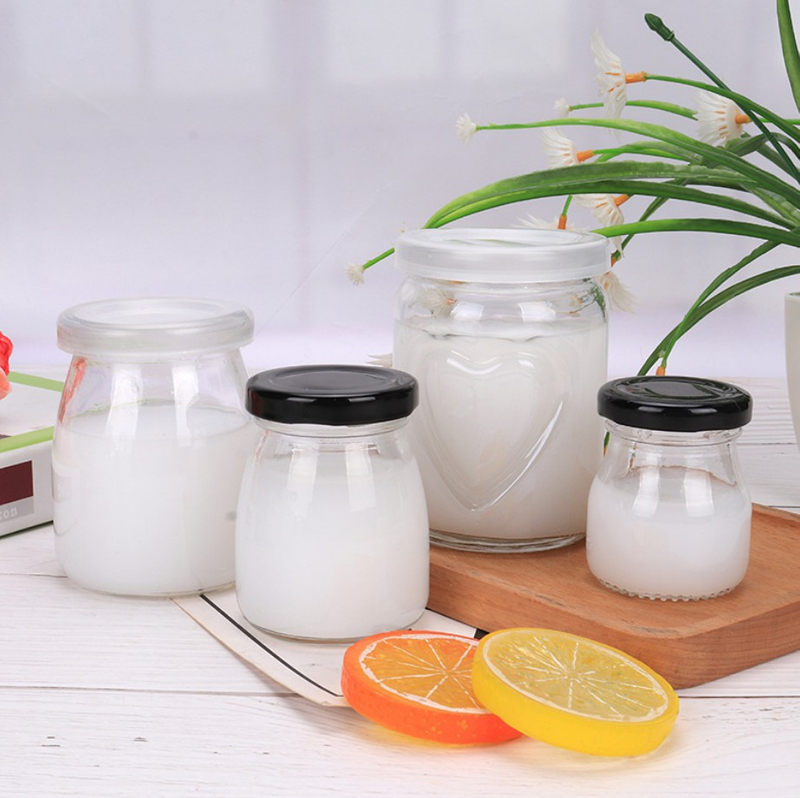 150ml Small Glass Jars For Pudding Honey Jam with Screw Lids