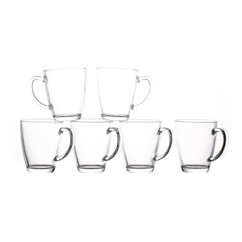 320ml Nordic Design Glass Clear Cup Coffee Milk Cups with Handle