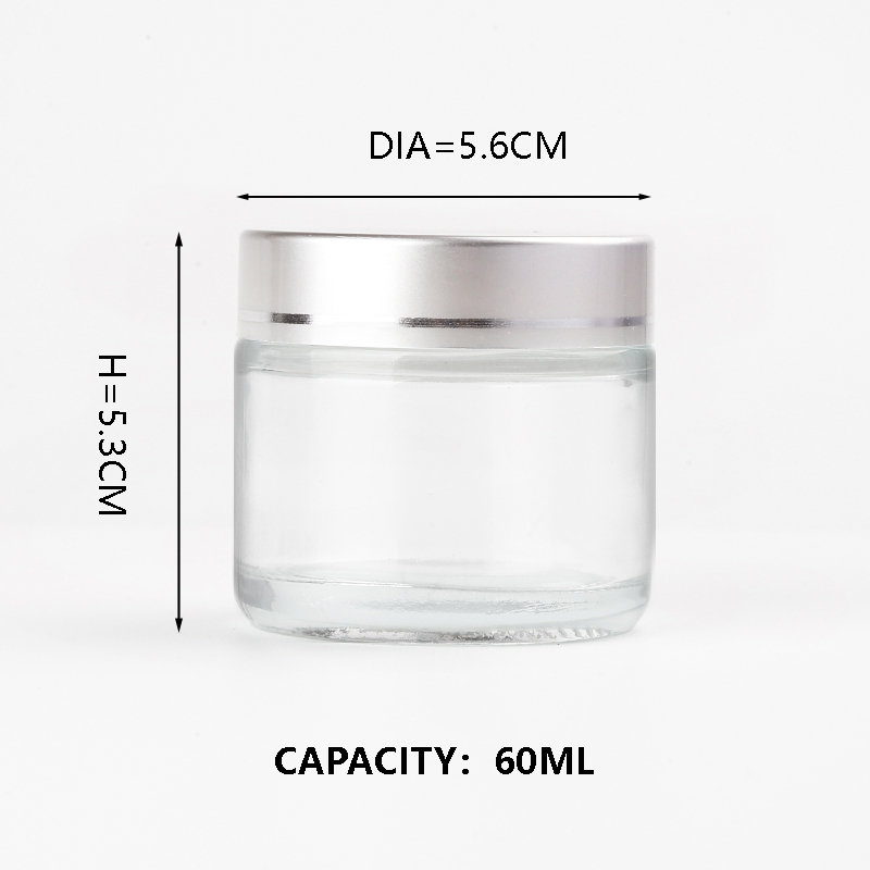 KDG Cosmetic Glass Jar Packaging 6ml 10ml 20ml 70ml Custom Empty Glass Cream Cosmetic Jars