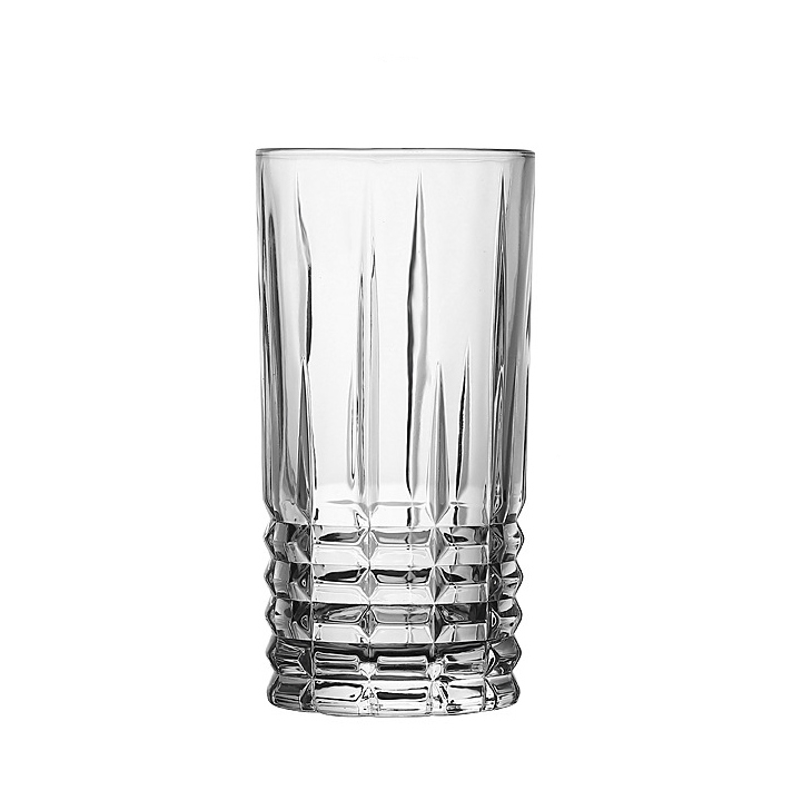 Fashioned Glass Cup 400ml Water Glass Tumblers Whiskey Beverage