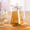 Clear Blue Glass Water Pitcher Drinking Kettles 1300ml Home Kitchen Use