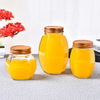 Oval Hexagon Large Glass Food Storage Jam Jars Honey Jars Wholesale