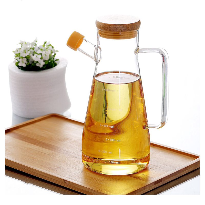 900ml Edible Oil Packaging Borosilicate Glass Oil Pot