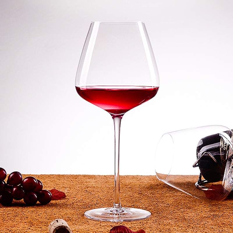 Round Glass Wine Cups Goblets For Burgundy
