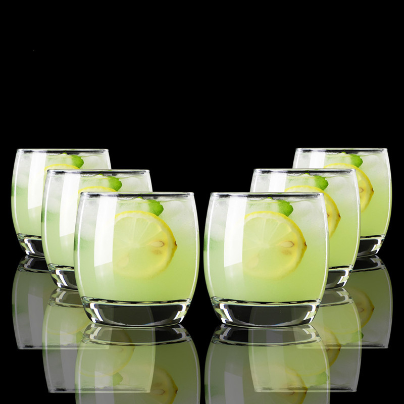 Colorful Glass Drinking Water Cups with Cutsom Logo 310ml